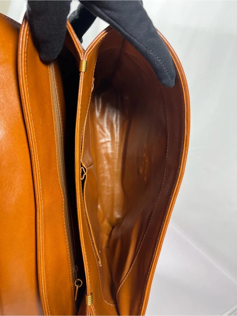 3116: Vintage Bally Monogram Top Handle Briefcase Attache Bag Brown